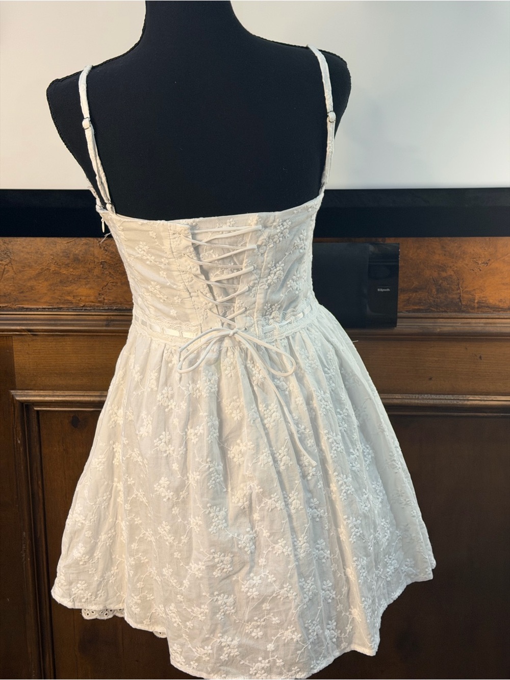 NWT SIZE S Altar'd State White Eyelet Lace Babydoll Chemise - Picture 7 of 16